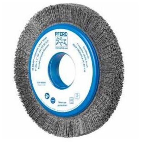 PFERD TOOLS COMPOSITE Rundbürste RBUP Ø 200x25x50,8 mm Bohrung Keramik-Filament-Ø 1,10mm Korn 80 stationär