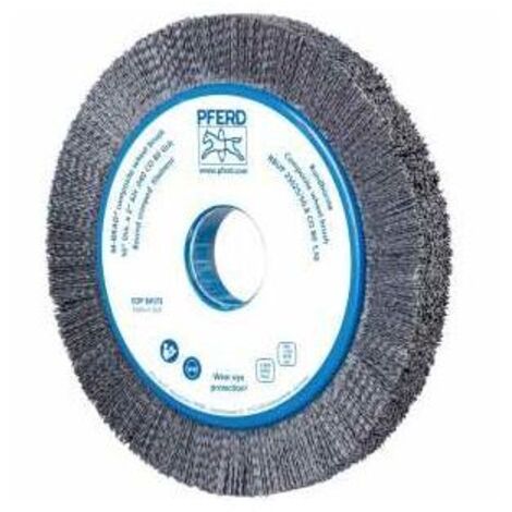 PFERD TOOLS COMPOSITE Rundbürste RBUP Ø 250x25x50,8 mm Bohrung Keramik-Filament-Ø 1,10mm Korn 80 stationär