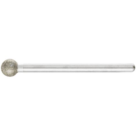 PFERD TOOLS Diamant-Schleifstift Kugel Ø6,0mm Schaft-Ø3 mm D126 (mittel) zum Gravieren und Entgraten