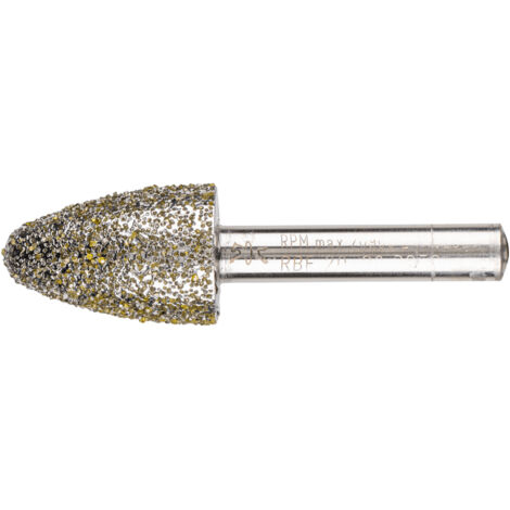 PFERD TOOLS Diamant-Schleifstift Rundbogen 20x30x8 mm D852 zum Schleifen von Grau-und Sphäroguss
