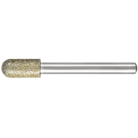 PFERD TOOLS Diamant-Schleifstift Walzenrund Ø10,0mm Schaft-Ø6 mm D357 (grob) zum Schleifen von GFK/CFK