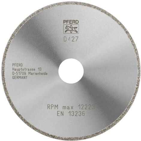PFERD TOOLS Diamant-Trennscheibe D1A1R 125x2,0x22,23 mm D427 (grob) durchgängiger Belag für GFK/CFK