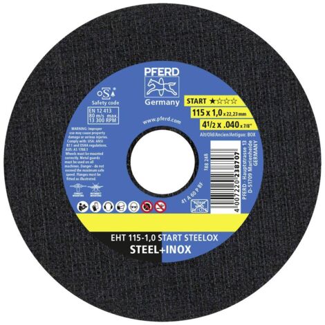 PFERD TOOLS EHT 115-1,0 START STEELOX 69120943 Jeu de disque à tronçonner 115 mm 25 pc(s) acier inoxydable, acier