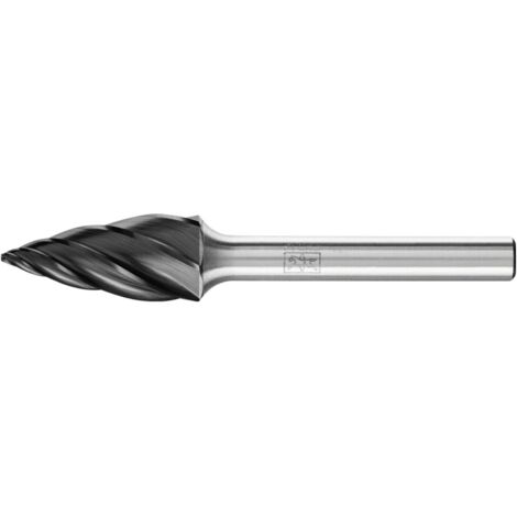 PFERD TOOLS Hartmetall Hochleistungsfrässtift ALU Spitzbogen SPG Ø 12x25 mm Schaft-Ø 6 mm HICOAT für Alu