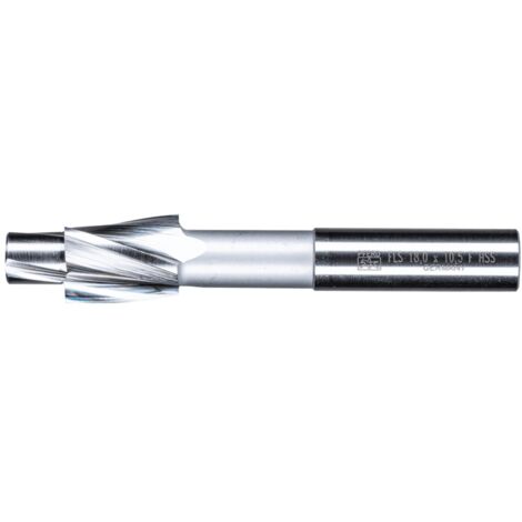 PFERD TOOLS HSS Flachsenker mit Führungszapfen DIN 373 Ø 18,0mm Schaft-Ø 12 mm fein für Durchgangsloch