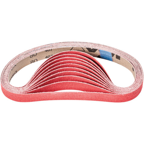 PFERD TOOLS Keramikkorn Schleifband BA 20x520mm CO-COOL80 für Edelstahl-Schliff mit Bandschleifer 20 Stk