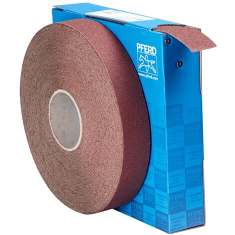 PFERD TOOLS Korund Schleifbandrolle Gewebe SBR Breite 40mmxLänge 50m A60 für universelle Anwendung