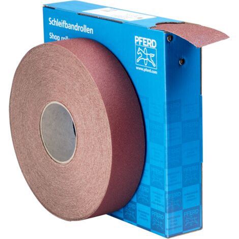 PFERD TOOLS Korund Schleifbandrolle Gewebe SBR Breite 50mmxLänge 50m A80 für universelle Anwendung