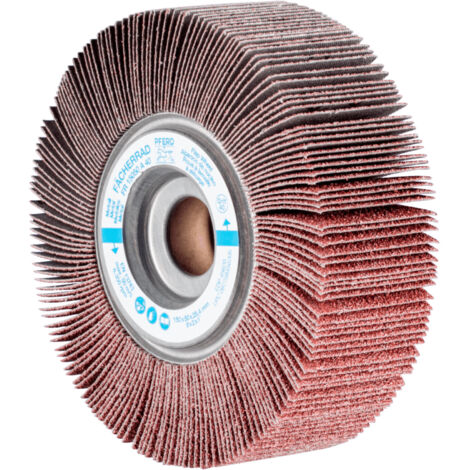PFERD TOOLS Lamellenschleifrad FR Ø 150x50mm Bohrung Ø 25,4 mm A40 für universelle Anwendung 2 Stk