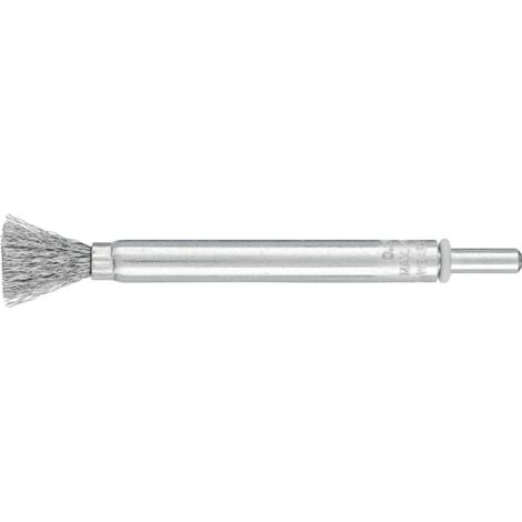 PFERD TOOLS lange Pinselbürste ungezopft PBUL Ø10mm Schaft-Ø6 mm Stahl-Draht-Ø0,20