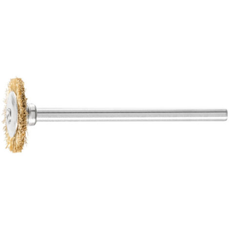 PFERD TOOLS Miniatur- Rundbürste RBU Ø22x2 mm Schaft-Ø3 mm Messing-Draht-Ø0,10 10 Stk