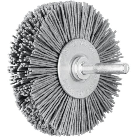 PFERD TOOLS POS Rundbürste ungezopft RBU Ø70x15 mm Schaft-Ø6 mm SiC-Filament-Ø0,90 Korn 180