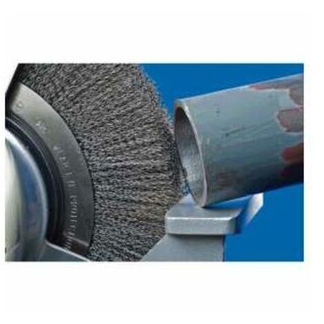 PFERD TOOLS Rundbürste breit ungezopft RBU Ø180x25xvariable Bohrung Stahl-Draht-Ø0,30 Schleifbock