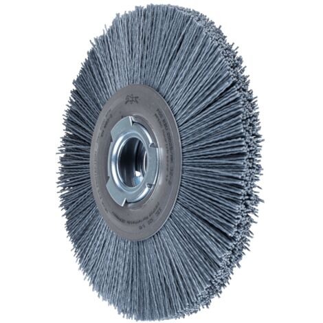 PFERD TOOLS Rundbürste breit ungezopft RBU Ø 200x25xvari. Bohr. SiC-Filament-Ø 1,10mm Korn 120 Schleifbock
