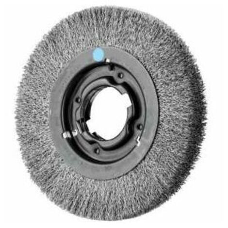 PFERD TOOLS Rundbürste breit ungezopft RBU Ø200x25xvariable Bohrung Edelstahl-Draht-Ø0,30 Schleifbock