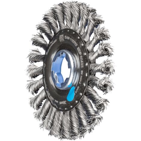 PFERD TOOLS Rundbürste gezopft RBG Ø 115x12 Bohrung 22,2 mm/X-LOCK Edelstahl-Draht-Ø 0,50mm Winkelschleifer