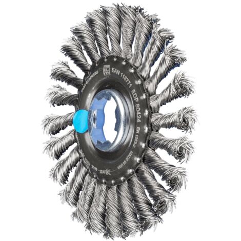 PFERD TOOLS Rundbürste gezopft RBG Ø 125x12 Bohrung 22,2 mm/X-LOCK Edelstahl-Draht-Ø 0,50mm Winkelschleifer