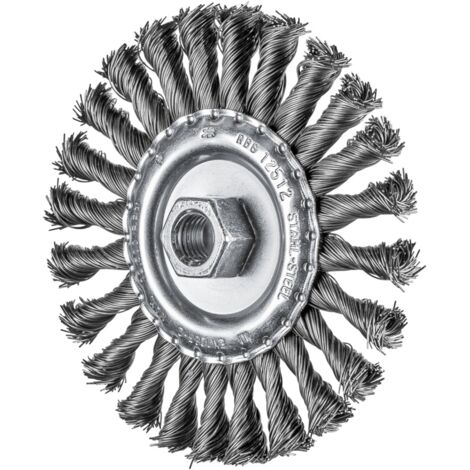 PFERD TOOLS Rundbürste gezopft RBG Ø 125x12 mm M14 Stahl-Draht-Ø 0,50mm Winkelschleifer