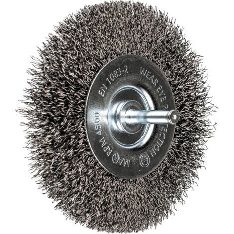PFERD TOOLS Rundbürste ungezopft RBU Ø100mm Schaft-Ø 6 mm Stahl-Draht-Ø 0,30 Bohrmaschinen