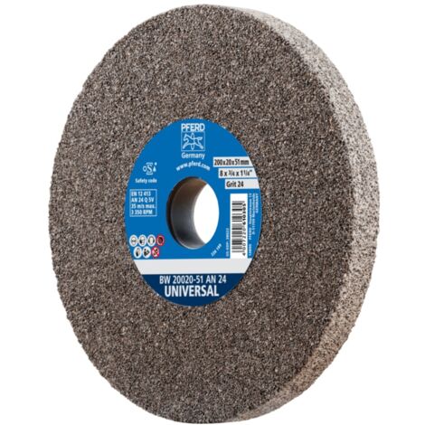 PFERD TOOLS Schleifbockscheibe Ø 200x20mm Bohrung-Ø 51 mm A24 für universelle Schleifaufgaben
