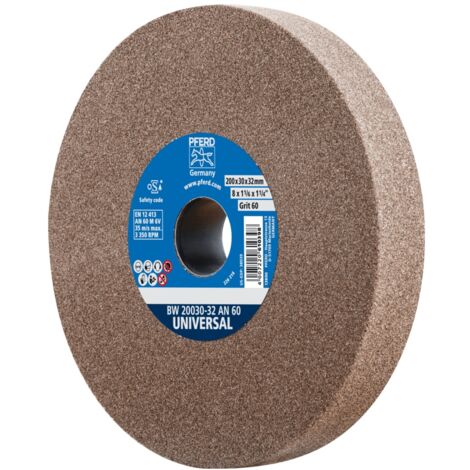 PFERD TOOLS Schleifbockscheibe Ø 200x30mm Bohrung-Ø 51 mm A60 für universelle Schleifaufgaben
