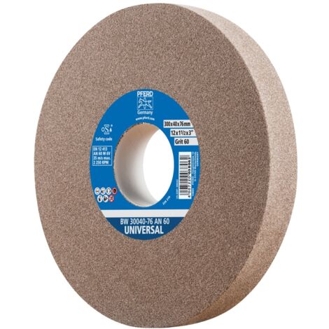 PFERD TOOLS Schleifbockscheibe Ø 300x40mm Bohrung-Ø 76 mm A60 für universelle Schleifaufgaben