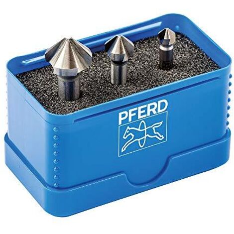 PFERD TOOLS SET KES HSS DIN 335 C90° 3 25202152 Kit svasatori conici 6.3 mm, 10.4 mm, 16.5 mm HSS 1 pz.