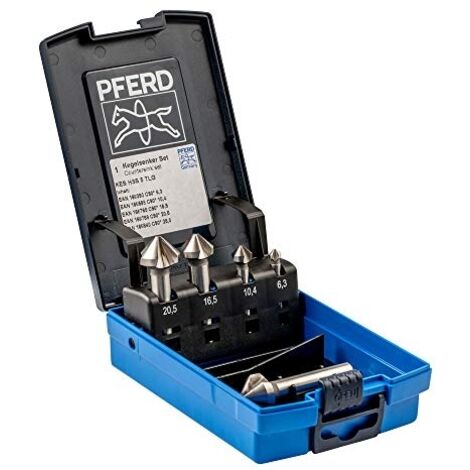 PFERD TOOLS SET KES HSS DIN 335 C90° 5 25202153 Jeu de fraises coniques 6.3 mm, 10.4 mm, 16.5 mm, 20