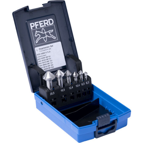 PFERD TOOLS SET KES HSSE DIN 335 C90° 6 25202157 Kegelsenker-Set 6.3 mm, 8.3 mm, 10.4 mm, 12.4 mm, 1