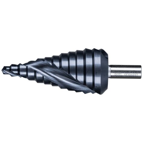 PFERD TOOLS Stufenbohrer HSS 12 Bohrstufen Ø 6-37 mm 3-Flächenschaft-Ø 10mm HICOAT beschichtet