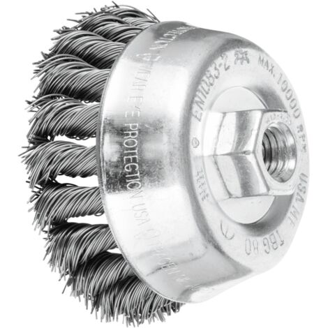 PFERD TOOLS Topfbürste gezopft TBG Ø 80mm M14 Stahl-Draht-Ø 0,50mm Winkelschleifer (1)