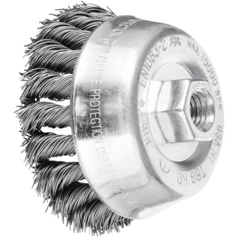 PFERD TOOLS Topfbürste gezopft TBG Ø 80mm M14 Stahl-Draht-Ø 0,50mm Winkelschleifer (1)
