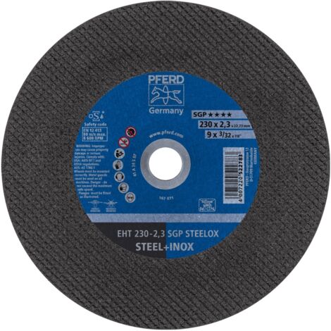 PFERD Trennscheibe EHT 230x2,3x22,23 mm gerade Speziallinie SGP STEELOX für Stahl/Edelstahl