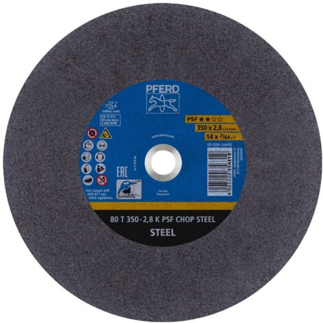 PFERD Trennscheibe Metallkreissäge T 350x2,8x25,4 mm Uni.-Linie PSF CHOP STEEL für Stahl