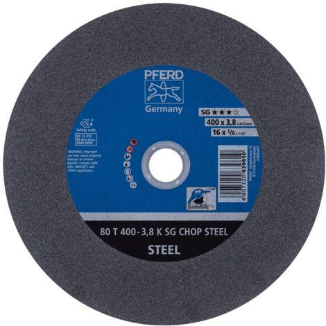 PFERD Trennscheibe Metallkreissäge T 400x3,8x32 mm Leistungs-Li. SG CHOP STEEL für Stahl