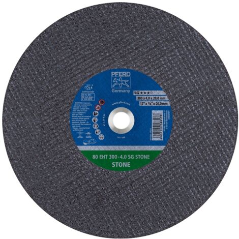 PFERD Trennscheibe Trennschleifer EHT 300x4,0x20mm SG STONE für Stein (80 m/s)