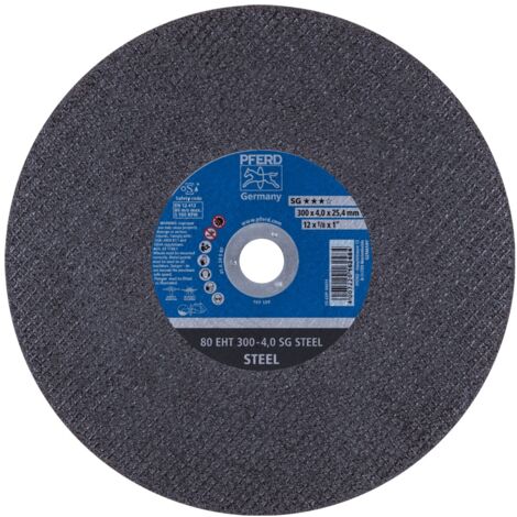 PFERD Trennscheibe Trennschleifer EHT 300x4,0x25,4 mm SG STEEL für Stahl (80 m/s)