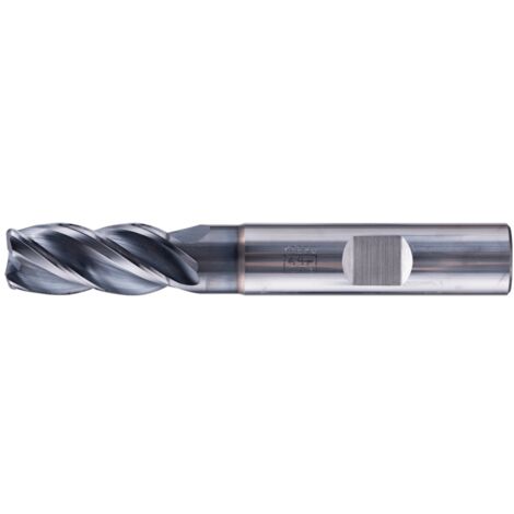 PFERD VHM Eckfräser lang 4 Schneiden Ø 12 mm Radius 1,5 mm TiAlN Schaft HB Universal Line Schruppen Schlichten Nuten