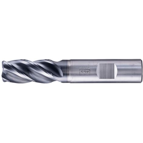 PFERD VHM Eckfräser lang 4 Schneiden Ø 16 mm Radius 2,0 mm TiAlN Schaft HB Universal Line Schruppen Schlichten Nuten