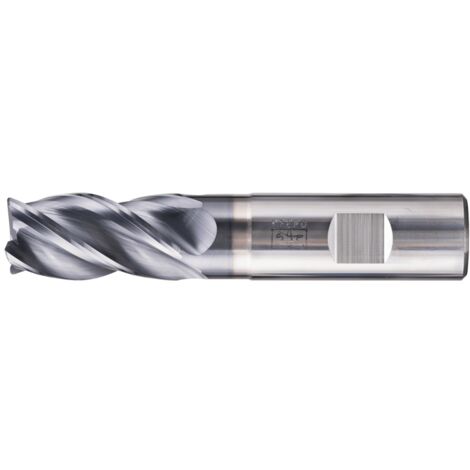 PFERD VHM Eckfräser lang 4 Schneiden Ø 20 mm Radius 1,0 mm TiAlN Schaft HB Universal Line Schruppen Schlichten Nuten