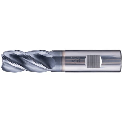 PFERD VHM Eckfräser lang 4 Schneiden Ø 20 mm Radius 2,0 mm TiAlN Schaft HB Universal Line Schruppen Schlichten Nuten
