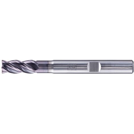 PFERD VHM Eckfräser lang 4 Schneiden Ø 6 mm 45° Fase TiAlN Schaft HB Universal Line Schruppen Schlichten Nuten