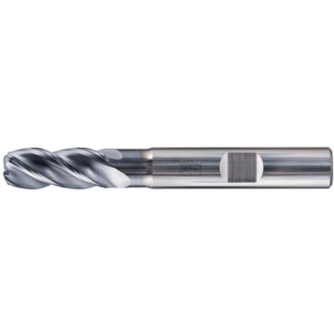 PFERD VHM Eckfräser lang 4 Schneiden Ø 8 mm Radius 2,0 mm TiAlN Schaft HB Universal Line Schruppen Schlichten Nuten