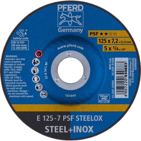 PFERD-WERKZEUG 62012640 SCHRUPPSCHEIBE E 125-7 A 24 L PSF