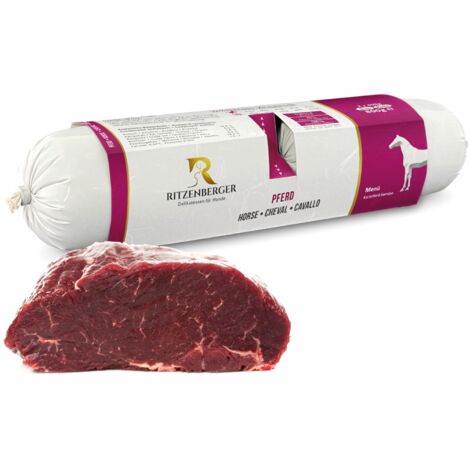Pferdefleisch mit Kartoffeln und Gemüse  Doppelbrötchen (2x400g)  I Ritzenberger Hundenassfutter