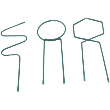 Pflanzen-Kletterhalter, Hängende Pflanzenstütze, Blumentopf, Baumstütze, Chip-Unterstützung für Blumen, Tomaten, 3 Stück, Grün