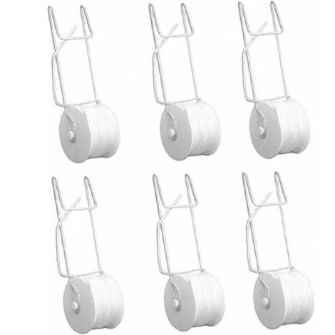 Pflanzen-Rollhaken, 6 Stück, robuster Tomatenhaken für Garten, Tomaten, Gemüse, Gewächshaus, Weinreben, Blumen, Pflanzenroller-Haken-Set