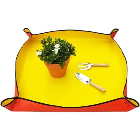Pflanzenfüllmatte – 50 x 50 cm – wasserdicht – Bonsai – Gartenpflanzen – tragbare Fallen – Umpflanzmatte für Sukkulenten