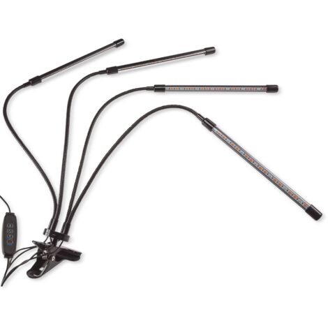 Pflanzenleuchte LED, 4-fach, Wachstumslampe mit Controller