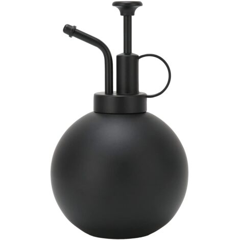 Pflanzensprühflasche, Gießkanne mit Sprühfunktion, 500 ml Gießkanne, Vintage-Handsprühflasche, Garten- und Balkonzubehör, Schwarz.